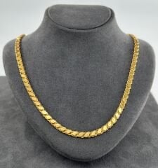 22 AYAR ALTIN PULLU ZİNCİR 50 CM UZUNLUK