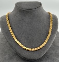 22 AYAR ALTIN PULLU ZİNCİR 60 CM UZUNLUK
