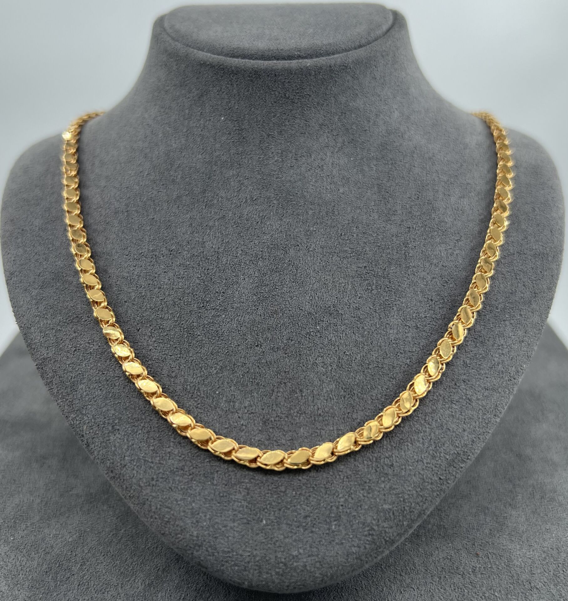 22 AYAR ALTIN PULLU ZİNCİR 65 CM UZUNLUK