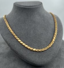22 AYAR ALTIN PULLU ZİNCİR 55 CM UZUNLUK