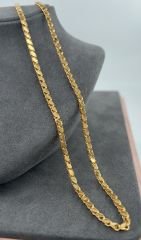 22 AYAR ALTIN PULLU ZİNCİR 65 CM UZUNLUK