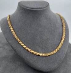 22 AYAR ALTIN PULLU ZİNCİR 55 CM UZUNLUK