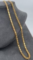 22 AYAR ALTIN PULLU ZİNCİR 55 CM UZUNLUK