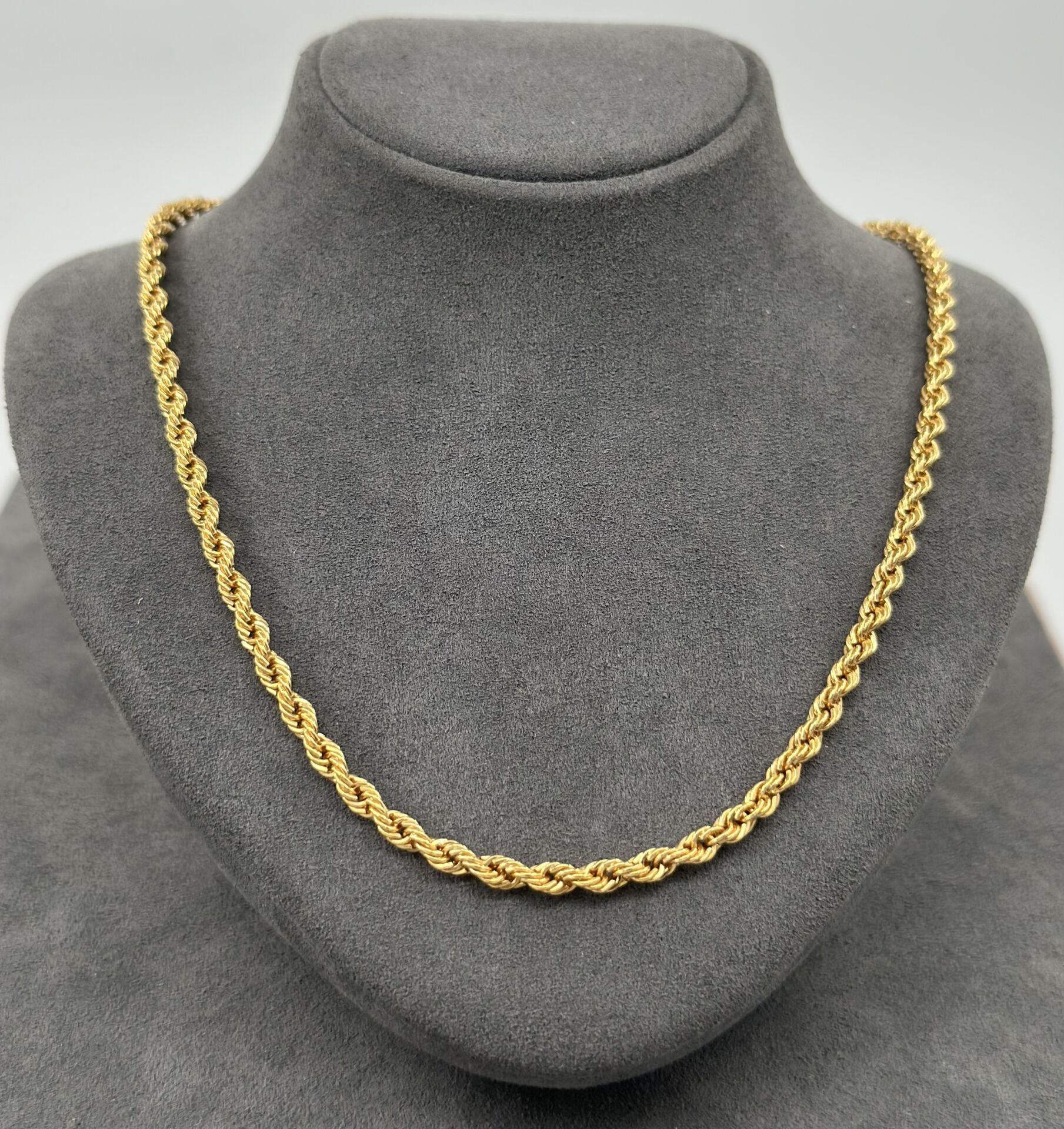 22 AYAR ALTIN HALAT ZİNCİR 55 CM UZUNLUK