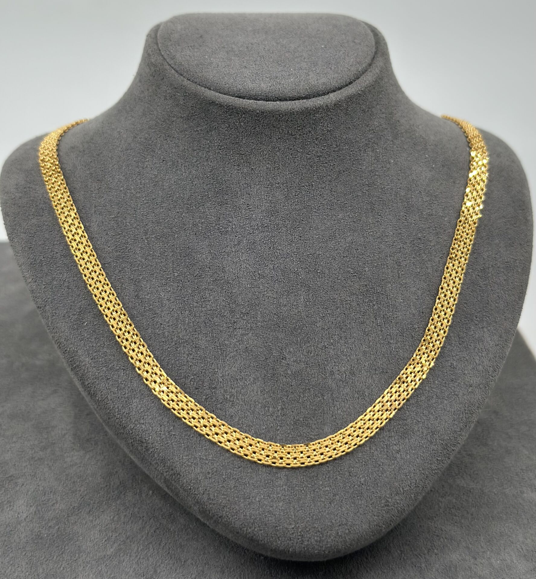 22 AYAR ALTIN HASIR ZİNCİR 50 CM UZUNKLUK