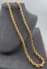 22 AYAR ALTIN HALAT ZİNCİR 70 CM UZUNLUK