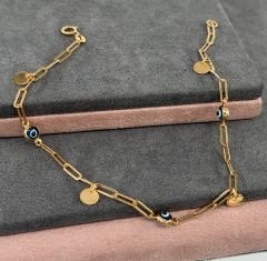 22 AYAR ALTIN NAZAR BONCUKLU ATAÇ BİLEKLİK