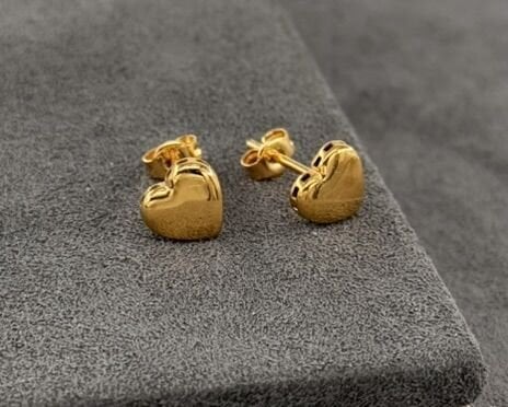 22 AYAR ALTIN KALP ÇOCUK KÜPESİ