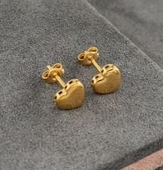 22 AYAR ALTIN KALP ÇOCUK KÜPESİ