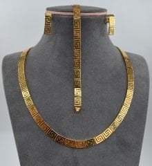22 AYAR ALTIN GREEK KEY SET