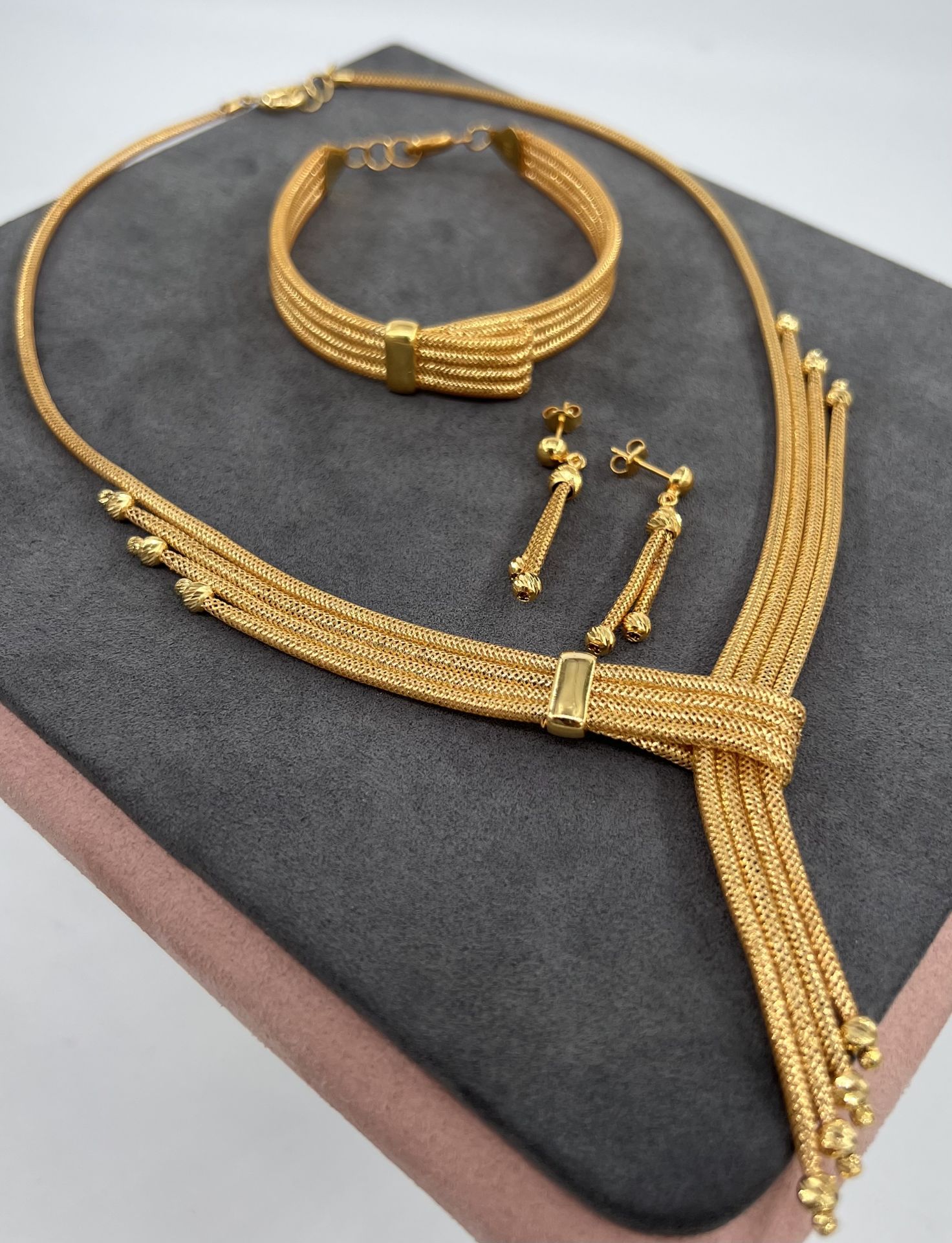 22 AYAR ALTIN HASIR SET