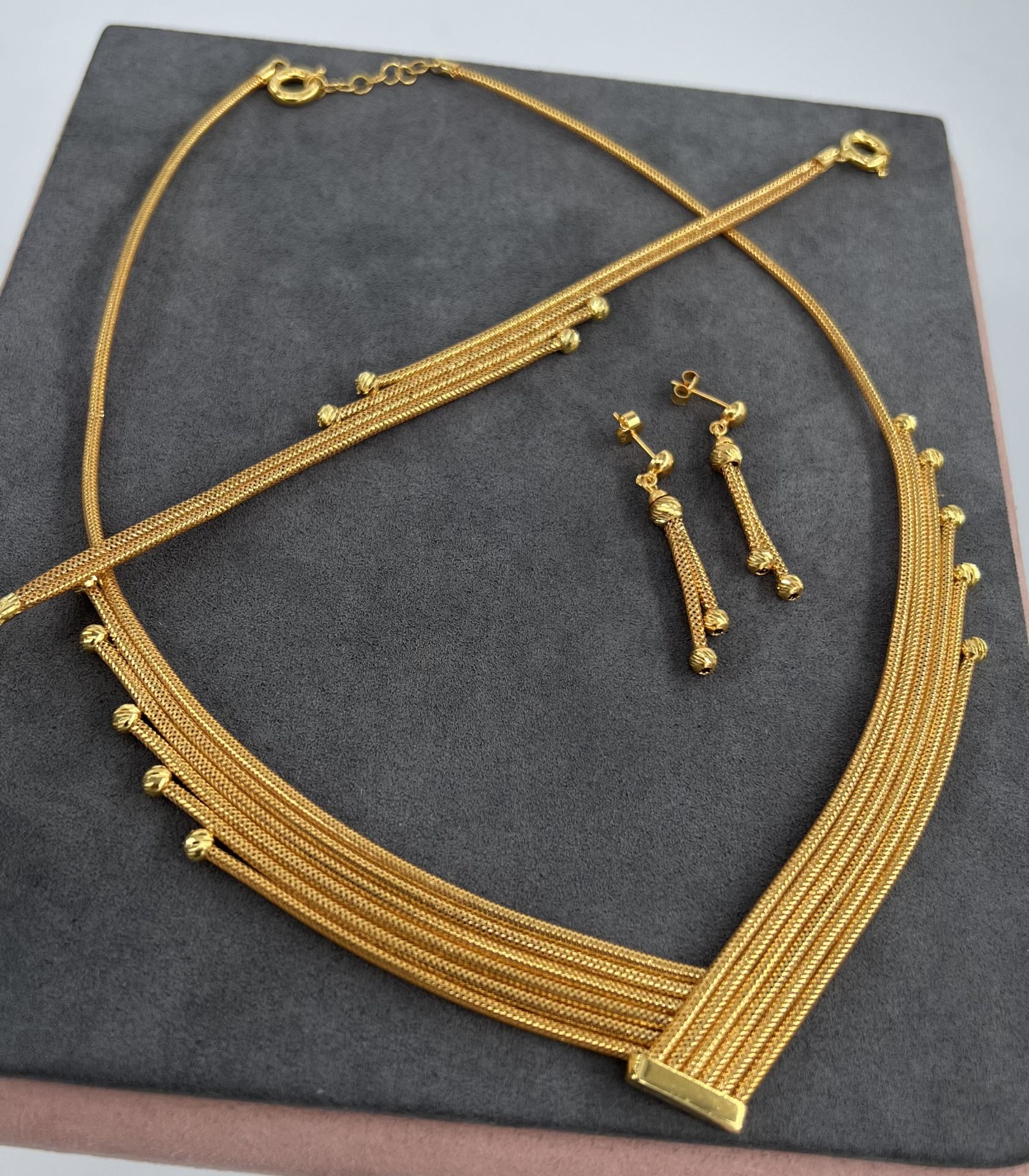 14 AYAR ALTIN HASIR SET