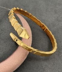 22 AYAR ALTIN YILAN KELEPÇE BİLEZİK