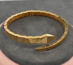 22 AYAR ALTIN YILAN KELEPÇE BİLEZİK