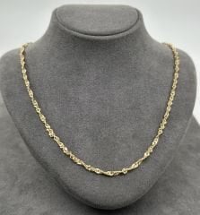 14 AYAR ALTIN SİNGAPUR ZİNCİR 42 CM UZUNLUK