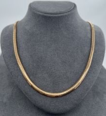 22 AYAR ALTIN İTALYAN HASIR EZME ZİNCİR