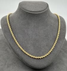 14 AYAR ALTIN HALAT ZİNCİR 55 CM UZUNLUK