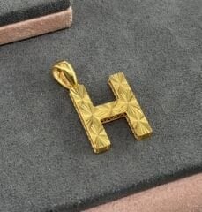 22 AYAR ALTIN H HARFİ KOLYE UCU