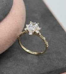 14 AYAR ALTIN BAGET YÜZÜK