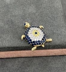 14 AYAR ALTIN KAPLUMBAĞA NAZAR BONCUĞU KOLYE UCU