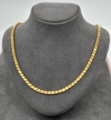 22 AYAR ALTIN PULLU ZİNCİR 45 CM UZUNLUK