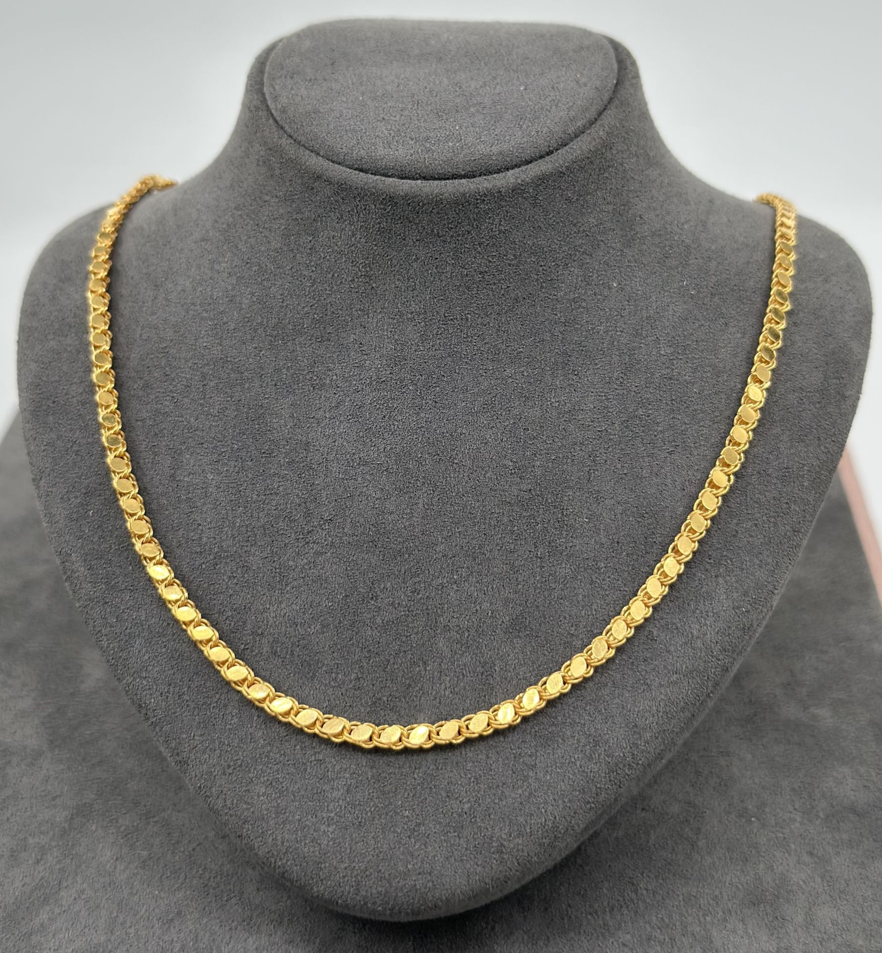 22 AYAR ALTIN PULLU ZİNCİR 65 CM UZUNLUK