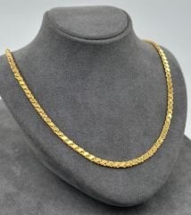 22 AYAR ALTIN PULLU ZİNCİR 65 CM UZUNLUK