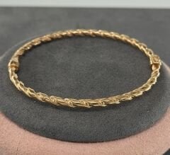 22 AYAR ALTIN SARMAL KELEPÇE BİLEZİK