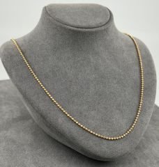 22 AYAR ALTIN TIRNAK MAKASI ZİNCİR 55 CM UZUNLUK