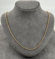 22 AYAR ALTIN TIRNAK MAKASI ZİNCİR 65 CM UZUNLUK