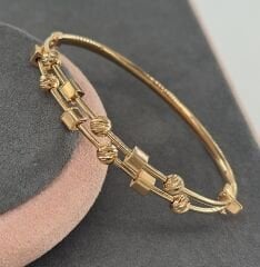 22 AYAR ALTIN KÜP DORİKA KELEPÇE BİLEZİK