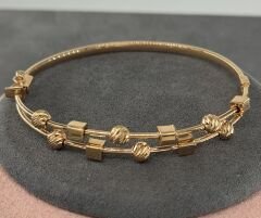 22 AYAR ALTIN KÜP DORİKA KELEPÇE BİLEZİK