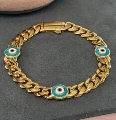 22 AYAR ALTIN NAZAR BONCUK MİNELİ GURMET BİLEKLİK