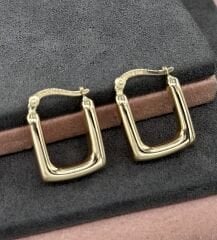 14 AYAR ALTIN 1 ÇAPLI HALKA KÜPE