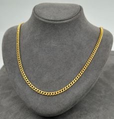 22 AYAR ALTIN GURMET ZİNCİR 55 CM UZUNLUK