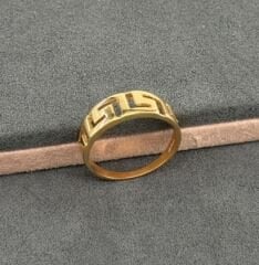 22 AYAR ALTIN GREEK KEY YÜZÜK