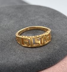 22 AYAR ALTIN GREEK KEY YÜZÜK