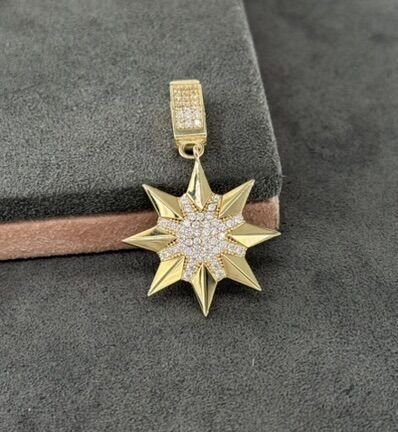 22 AYAR ALTIN YILDIZ KOLYE UCU