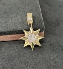 22 AYAR ALTIN YILDIZ KOLYE UCU