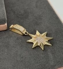 22 AYAR ALTIN YILDIZ KOLYE UCU