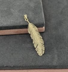 14 AYAR ALTIN YAPRAK KOLYE UCU