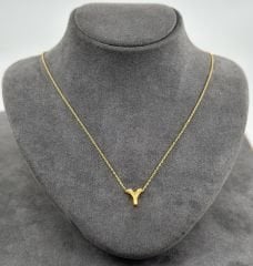 22 AYAR ALTIN Y HARFLİ KOLYE UCU