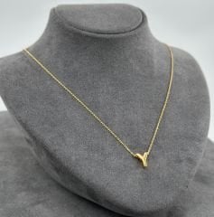 22 AYAR ALTIN Y HARFLİ KOLYE UCU