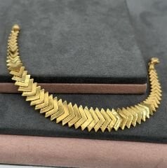 22 AYAR ALTIN SÜZME BALIK KILÇIĞI BİLEKLİK