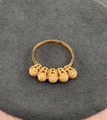 22 AYAR ALTIN DORİKA TOPLU BEŞTAŞ YÜZÜK