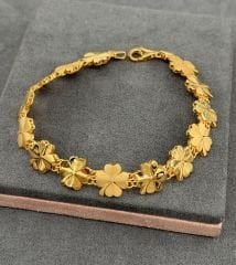 22 AYAR ALTIN SIRALI YONCA BİLEKLİK
