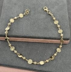 14 AYAR ALTIN DORİKA PULLU BİLEKLİK