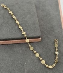 14 AYAR ALTIN DORİKA PULLU BİLEKLİK