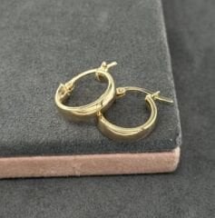 14 AYAR ALTIN 1.4 ÇAPLI HALKA KÜPE