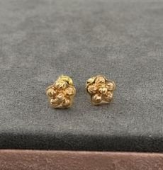 22 AYAR ALTIN PAPATYA ÇOCUK KÜPESİ